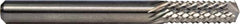 M.A. Ford - 3/64" Diam, 5/32" LOC, Drill Point End, Solid Carbide Diamond Pattern Router Bit - 1-1/2" OAL, 1/8" Shank Diam - Americas Industrial Supply