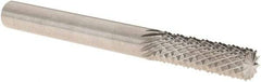 M.A. Ford - 1/4" Diam, 3/4" LOC, Burr End, Solid Carbide Diamond Pattern Router Bit - 2-1/2" OAL, 1/4" Shank Diam - Americas Industrial Supply