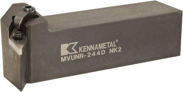 Kennametal - MVUN, Right Hand Cut, -3° Lead Angle, 1-1/2" Shank Height x 1-1/2" Shank Width, Negative Rake Indexable Turning Toolholder - 6" OAL, VN..43. Insert Compatibility, Series Kenloc - Americas Industrial Supply