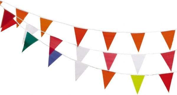 PRO-SAFE - Pennants Color: Red Overall Length (Feet): 60.00 - Americas Industrial Supply