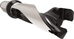 Allied Machine and Engineering - Series 26, 26 to 28.99mm Diam, 32mm Diam Straight Shank with Flange, Straight Flute Spade Drill - 87mm Max Depth, 128.1mm Body Length, 188.1mm OAL, Standard Length, Through Coolant - Americas Industrial Supply
