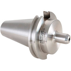 Techniks - CAT50 Taper Shank 1/4" Hole End Mill Holder/Adapter - Americas Industrial Supply