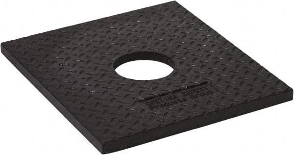PRO-SAFE - 14" Wide x 3" High Rubber Delineator Base - 10 Lb, Black - Americas Industrial Supply