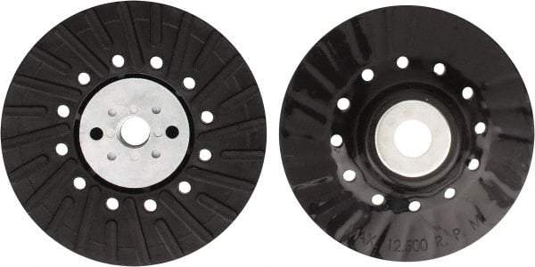 Tru-Maxx - 5" Diam Locking Nut Disc Backing Pad - Hard Density, 12,500 RPM - Americas Industrial Supply