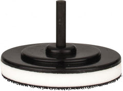 Tru-Maxx - 3" Diam Hook & Loop Disc Backing Pad - 1/4" Shank Diam, Medium Density, 15,500 RPM - Americas Industrial Supply