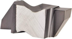 Kennametal - 4189NGP Grade KCU10, 4.8mm Cutting Width Carbide Grooving Insert - 6.35mm Max Depth of Cut, Right Hand, 0.57mm Corner Radius, AlTiN Finish - Americas Industrial Supply