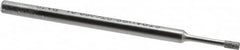 Strauss - 1/8" Head Thickness CBN Grinding Pin - 1/8" Shank Diam x 2" Shank Length, (170 Mesh Grit) - Americas Industrial Supply
