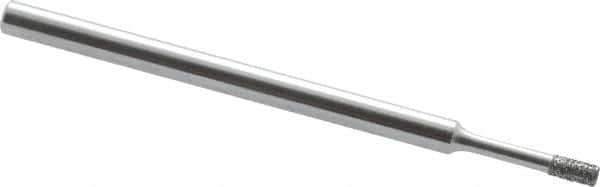 Strauss - 0.157" Head Thickness CBN Grinding Pin - 1/8" Shank Diam x 2" Shank Length, Fine Grade, 120 Grit - Americas Industrial Supply