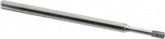 Strauss - 0.157" Head Thickness CBN Grinding Pin - 1/8" Shank Diam x 2" Shank Length, Medium Grade, 80 Grit - Americas Industrial Supply