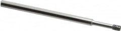 Strauss - 0.157" Head Thickness CBN Grinding Pin - 1/8" Shank Diam x 2" Shank Length, Medium Grade, 80 Grit - Americas Industrial Supply