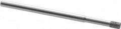 Strauss - 1/8" Head Diam x 0.157" Head Thickness CBN Grinding Pin - 1/8" Shank Diam x 2" Shank Length, Fine Grade, 120 Grit - Americas Industrial Supply