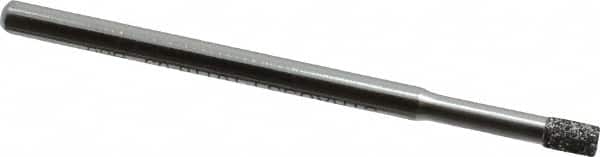 Strauss - 1/8" Head Diam x 0.157" Head Thickness CBN Grinding Pin - 1/8" Shank Diam x 2" Shank Length, Medium Grade, 80 Grit - Americas Industrial Supply