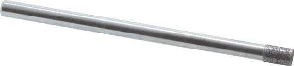Strauss - 1/8" Head Diam x 0.197" Head Thickness CBN Grinding Pin - 1/8" Shank Diam x 2" Shank Length, (170 Mesh Grit) - Americas Industrial Supply