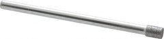 Strauss - 0.157" Head Diam x 0.197" Head Thickness CBN Grinding Pin - 1/8" Shank Diam x 2" Shank Length, (170 Mesh Grit) - Americas Industrial Supply