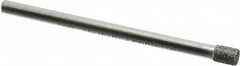 Strauss - 0.157" Head Diam x 0.197" Head Thickness CBN Grinding Pin - 1/8" Shank Diam x 2" Shank Length, Medium Grade, 80 Grit - Americas Industrial Supply
