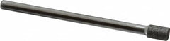 Strauss - 0.177" Head Diam x 1/4" Head Thickness CBN Grinding Pin - 1/8" Shank Diam x 2" Shank Length, (170 Mesh Grit) - Americas Industrial Supply