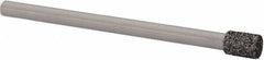 Strauss - 0.177" Head Diam x 1/4" Head Thickness CBN Grinding Pin - 1/8" Shank Diam x 2" Shank Length, Medium Grade, 80 Grit - Americas Industrial Supply