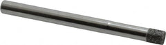 Strauss - 1/4" Head Diam x 0.276" Head Thickness CBN Grinding Pin - 1/4" Shank Diam x 3" Shank Length, Medium Grade, 80 Grit - Americas Industrial Supply