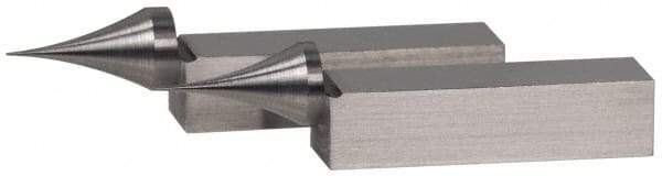 SPI - 2.05 Inch Overall Length, Gage Block Points - Concentricity +/-0.0002 Inch Accuracy, Sold As Pair, For Use with Rectangular Gage Blocks, 2 Pieces - Americas Industrial Supply