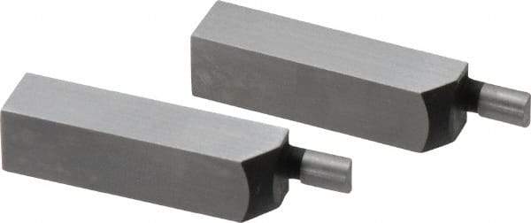 SPI - 1.58 Inch Overall Length, 0.315 Inch Jaw Thickness, 0.1 Inch Radius, Gage Block Cylindrical Jaws - Radius 0.00003 Inch, Pair 0.00004 Inch Accuracy, Sold As Pair, For Use with Rectangular Gage Blocks, 2 Pieces - Americas Industrial Supply