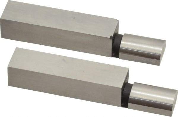 SPI - 1.965 Inch Overall Length, 0.315 Inch Jaw Thickness, 0.2 Inch Radius, Gage Block Cylindrical Jaws - Radius 0.00003 Inch, Pair 0.00004 Inch Accuracy, Sold As Pair, For Use with Rectangular Gage Blocks, 2 Pieces - Americas Industrial Supply