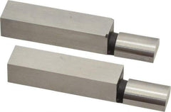 SPI - 1.965 Inch Overall Length, 0.315 Inch Jaw Thickness, 0.2 Inch Radius, Gage Block Cylindrical Jaws - Radius 0.00003 Inch, Pair 0.00004 Inch Accuracy, Sold As Pair, For Use with Rectangular Gage Blocks, 2 Pieces - Americas Industrial Supply