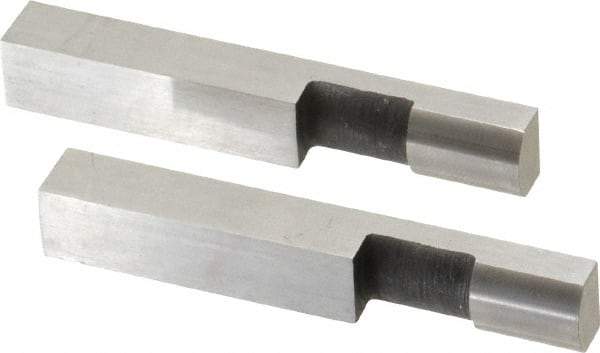 SPI - 2.366 Inch Overall Length, 0.315 Inch Jaw Thickness, 0.25 Inch Radius, Gage Block Cylindrical Jaws - Radius 0.00003 Inch, Pair 0.00004 Inch Accuracy, Sold As Pair, For Use with Rectangular Gage Blocks, 2 Pieces - Americas Industrial Supply