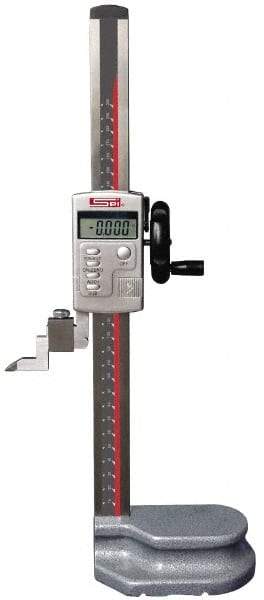 SPI - 12" Electronic Height Gage - 0.0005" Resolution, Accurate to 0.0015", LCD Display, SPC Data Output - Americas Industrial Supply