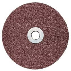 3M - 5" Diam 36+ Grit Fiber Disc - Very Coarse Grade, Ceramic, 12,000 Max RPM, Series 982C - Americas Industrial Supply