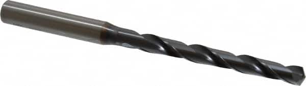 OSG - Letter D 130° Powdered Metal Jobber Drill - V Finish, Right Hand Cut, Spiral Flute, Straight Shank, 107mm OAL, Standard Point - Americas Industrial Supply