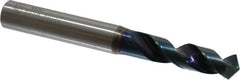OSG - 27/64" 120° Spiral Flute Vanadium High Speed Steel Screw Machine Drill Bit - WD1 Finish, Right Hand Cut, 47mm Flute Length, 104mm OAL, Faceted Point, Straight Shank - Americas Industrial Supply