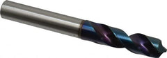 OSG - 1/2" 120° Spiral Flute Vanadium High Speed Steel Screw Machine Drill Bit - WD1 Finish, Right Hand Cut, 51mm Flute Length, 108mm OAL, Faceted Point, Straight Shank - Americas Industrial Supply