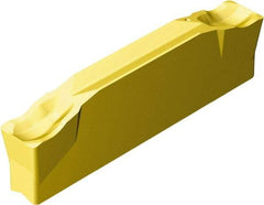 Sandvik Coromant - N123J2-...J CR 2135 Grade, 0.1969" Cutting Width, Carbide Cutoff Insert - 0° Neutral Lead Angle, 0.0156" Cnr Rad, TiCN/Al2O3/TiN Coated - Americas Industrial Supply