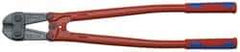 Knipex - 30" OAL, 37mm Jaw Length x 90mm Jaw Width, Bolt Cutter Pliers - Standard Head, Steel Tube, Power-Coated Handles - Americas Industrial Supply