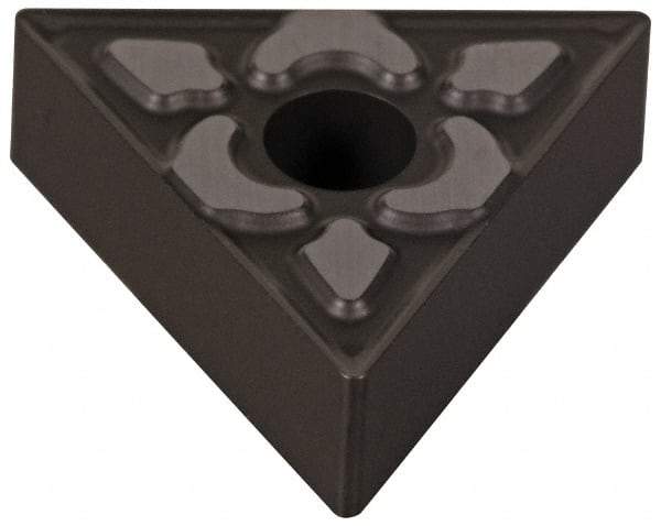 Seco - TNMG333 MF4 Grade TM2000 Carbide Turning Insert - TiCN/Al2O3 Finish, 60° Triangle, 3/8" Inscr Circle, 3/16" Thick, 3/64" Corner Radius - Americas Industrial Supply