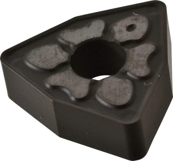 Seco - WNMG433 MF4 Grade TM2000 Carbide Turning Insert - TiCN/Al2O3 Finish, 80° Trigon, 1/2" Inscr Circle, 3/16" Thick, 3/64" Corner Radius - Americas Industrial Supply