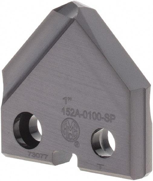 Allied Machine and Engineering - 1" Diam x 3/16" Thick, Seat Code 2, 90° Included Angle Spade Drill Insert - TiAlN Coated, Cobalt, Grade Super Cobalt, Series T-A - Americas Industrial Supply