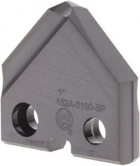 Allied Machine and Engineering - 1" Diam x 3/16" Thick, Seat Code 2, 90° Included Angle Spade Drill Insert - TiAlN Coated, Cobalt, Grade Super Cobalt, Series T-A - Americas Industrial Supply