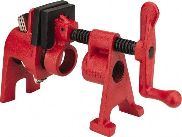 Bessey - 3/4" Pipe, 1-11/16" Throat Depth, 1-11/16" Clamp Face, H Style Pipe Clamp - Americas Industrial Supply