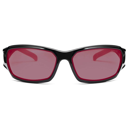 Odin HCP Red Lens Black Safety Glasses - Americas Industrial Supply