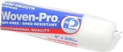 Premier Paint Roller - 3/8" Nap, 9" Wide Paint Woven-Pro Roller Cover - Semi-Smooth Texture, Woven - Americas Industrial Supply