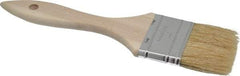 Premier Paint Roller - 2" Flat Hog Chip Brush - 1-3/4" Bristle Length, 5" Wood Dowel Handle - Americas Industrial Supply