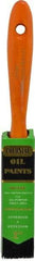 Premier Paint Roller - 1" Flat Hog Varnish Brush - 2-1/4" Bristle Length, 6-1/4" Wood Handle - Americas Industrial Supply