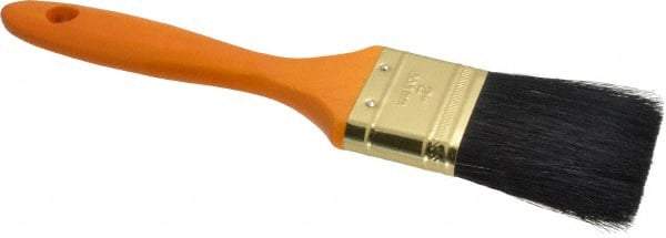 Premier Paint Roller - 2" Flat Hog Varnish Brush - 2-1/2" Bristle Length, 7" Wood Handle - Americas Industrial Supply