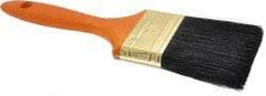 Premier Paint Roller - 3" Flat Hog Varnish Brush - 3" Bristle Length, 7-1/2" Wood Handle - Americas Industrial Supply