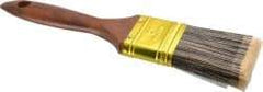 Premier Paint Roller - 2" Flat Synthetic Varnish Brush - 2-1/2" Bristle Length, 7" Wood Handle - Americas Industrial Supply