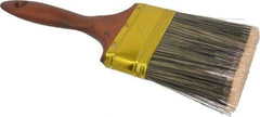 Premier Paint Roller - 4" Flat Synthetic Varnish Brush - 3-1/2" Bristle Length, 6" Wood Handle - Americas Industrial Supply