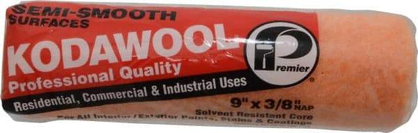 Premier Paint Roller - 3/8" Nap, 9" Wide Paint General Purpose Roller Cover - Semi-Smooth Texture, Wool/Poly Blend - Americas Industrial Supply