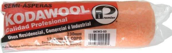 Premier Paint Roller - 1/2" Nap, 9" Wide Paint General Purpose Roller Cover - Semi-Rough Texture, Wool/Poly Blend - Americas Industrial Supply