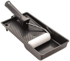 Premier Paint Roller - Mini Paint Roller Set - 4" Wide, Includes Paint Tray, Roller Cover & Frame - Americas Industrial Supply